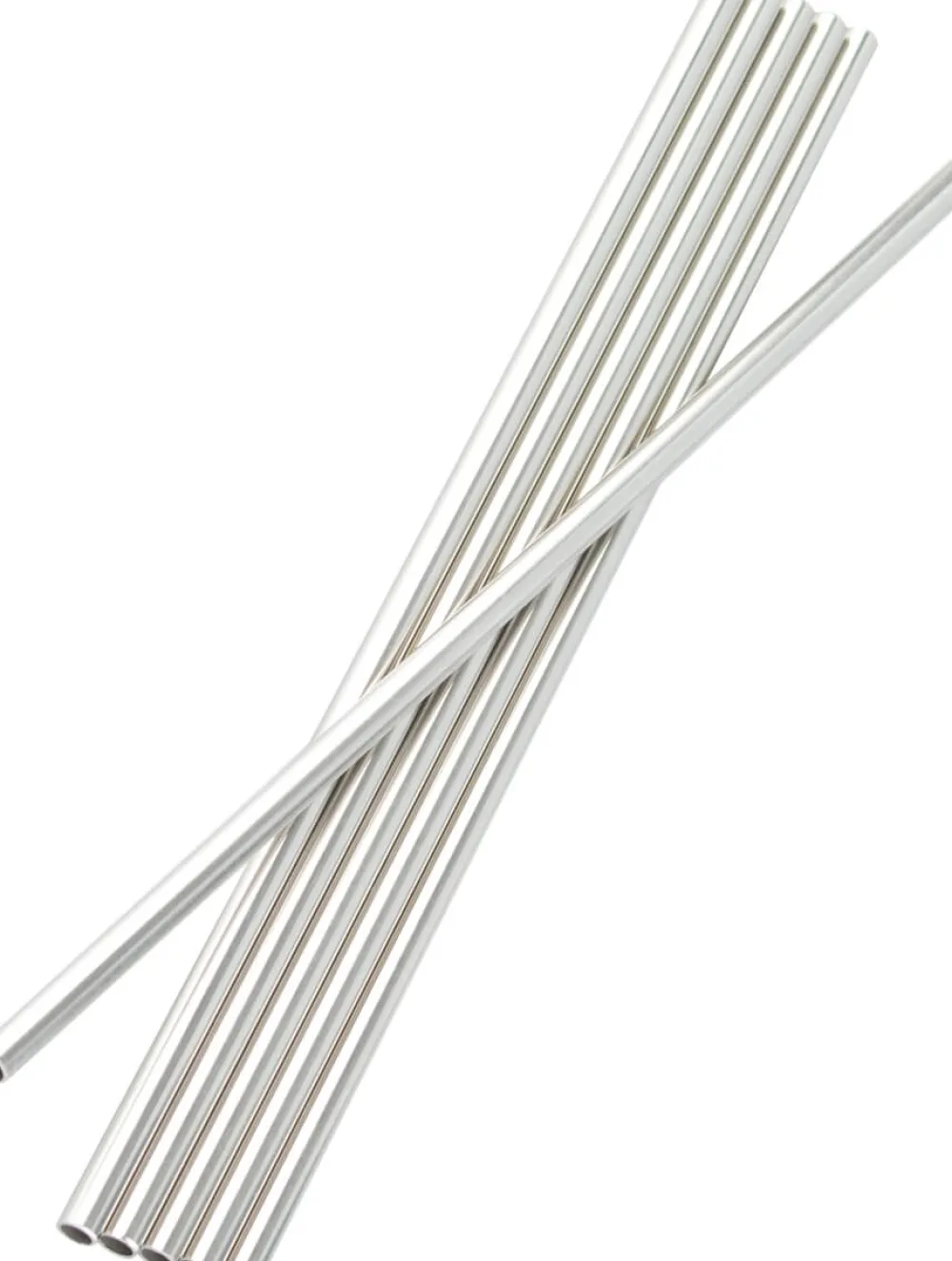 Barstuff Trinkhalme, Edelstahl (6x230mm) - 6 Stk.