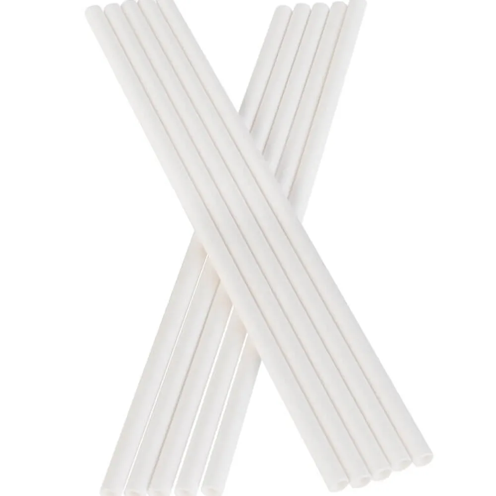 Barstuff Trinkhalme, Papier (6x200mm), Prime Bar - weiß (100 Stk.)