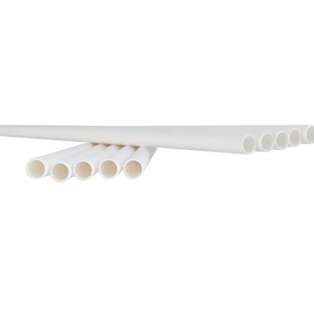 Barstuff Trinkhalme, Papier (6x200mm), Prime Bar - weiß (100 Stk.)