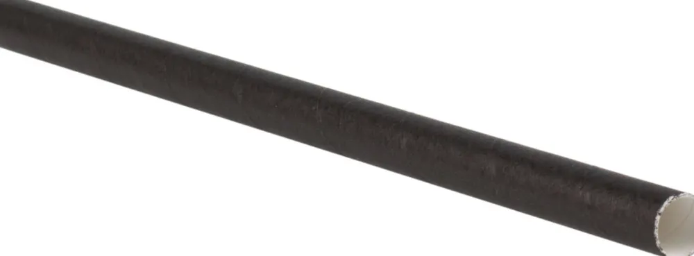 Barstuff Trinkhalme, Papier (8x150mm), Prime Bar - schwarz (100 Stk.)
