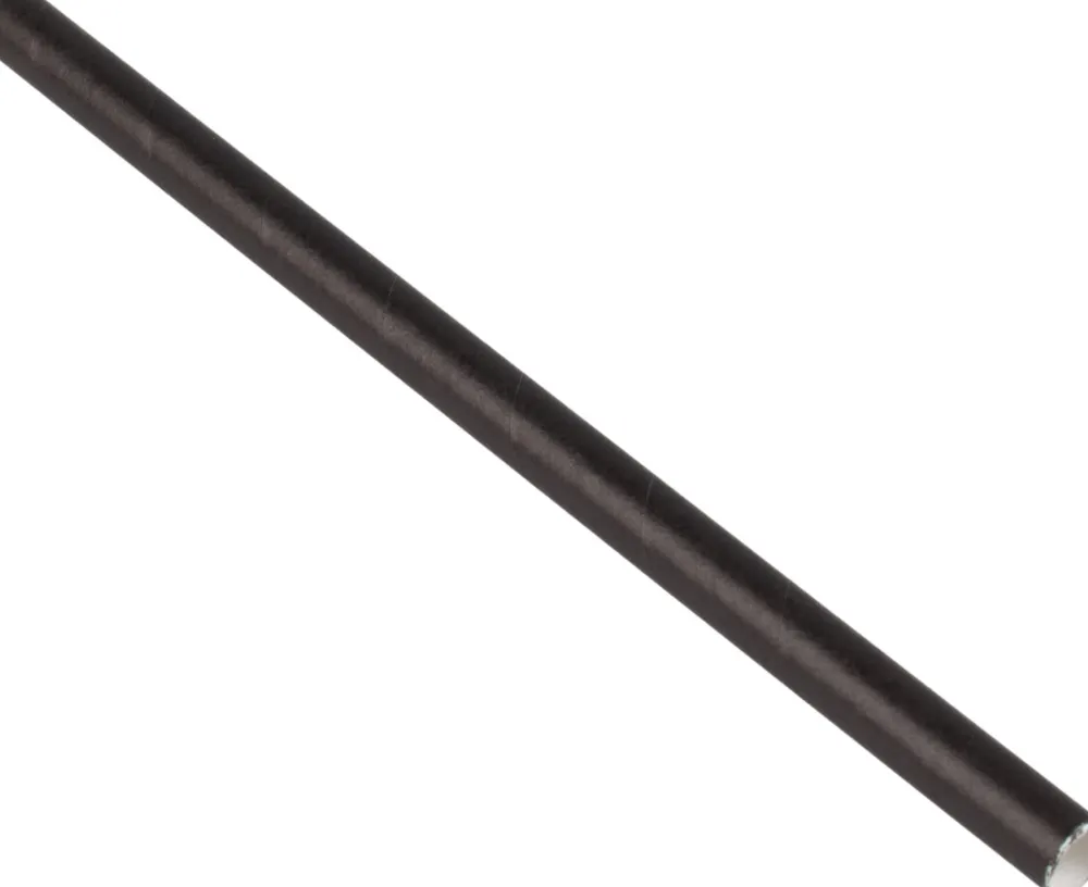 Barstuff Trinkhalme, Papier (8x150mm), Prime Bar - schwarz (100 Stk.)
