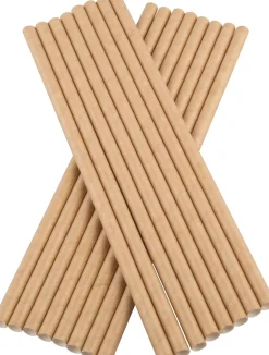 Barstuff Trinkhalme, Papier (8x230mm), Prime Bar - beige (100 Stk.)
