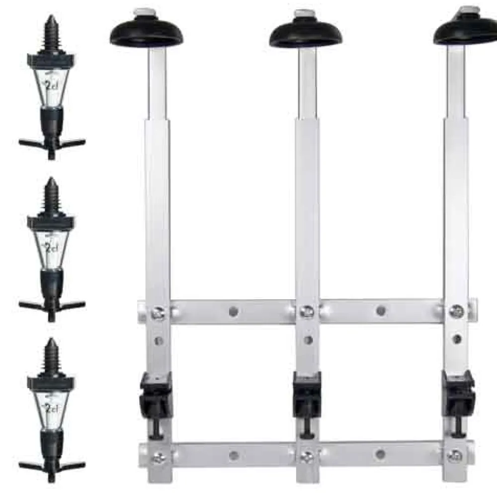 Barstuff Triple Wandflaschenhalter mit 3x 2cl Dosierer