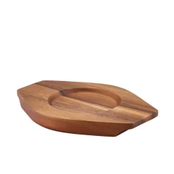 Barstuff Untersetzer für Mini-Wok, Akazienholz (6 Stk.)