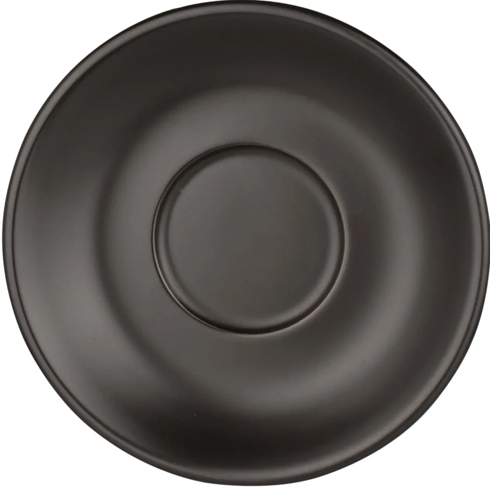 Barstuff Untertasse Barista, Porzellan schwarz - 13,7cm (12 Stk.)