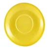 Barstuff Untertasse Porzellan gelb – 16 cm (6 Stk.)