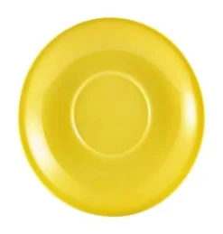 Barstuff Untertasse Porzellan gelb – 16 cm (6 Stk.)