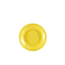 Barstuff Untertasse Porzellan gelb – 13,5 cm (6 Stk.)