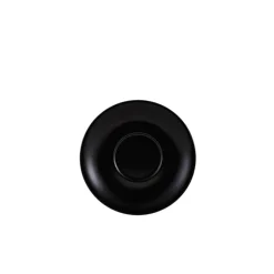 Barstuff Untertasse Porzellan matt schwarz – 13,5 cm (6 Stk.)