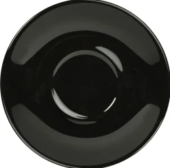 Barstuff Untertasse schwarz - 16cm (6 Stk.)