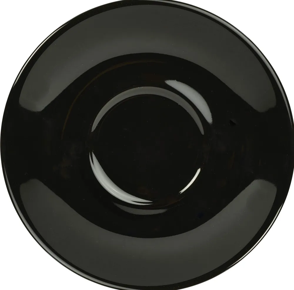 Barstuff Untertasse schwarz - 16cm (6 Stk.)