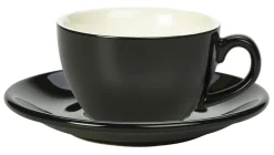 Barstuff Untertasse schwarz - 13,5cm (6 Stk.)