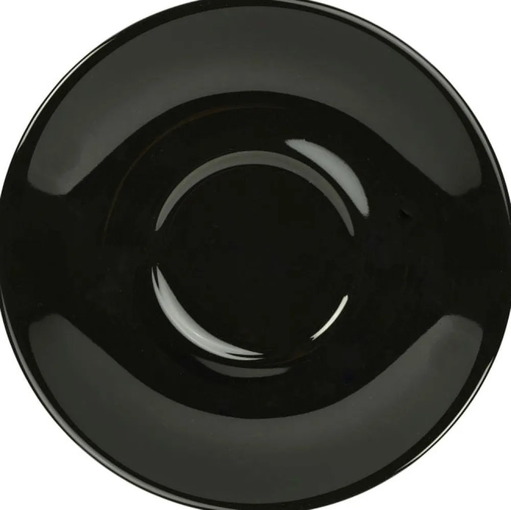 Barstuff Untertasse schwarz - 13,5cm (6 Stk.)