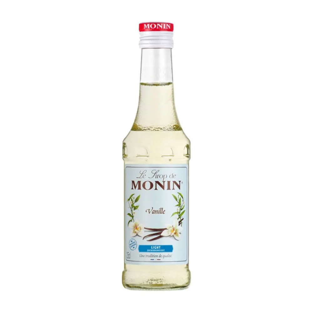 Barstuff Vanille zuckerreduziert (light) - Monin Sirup Kleinflasche (0,25l)