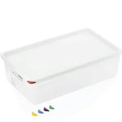 Barstuff Vorratsbehälter GN 1/1 Set mit Deckel, PP - 21l / H 15cm (1 Stk.)