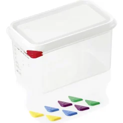 Barstuff Vorratsbehälter GN 1/4 Set mit Deckel, PP - 4,3l / H 15cm (1 Stk.)