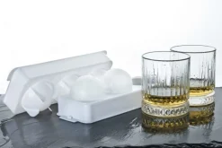 Barstuff Whisky Ice Ball Set - 2 Whiskygläser + Kugel-Eisform