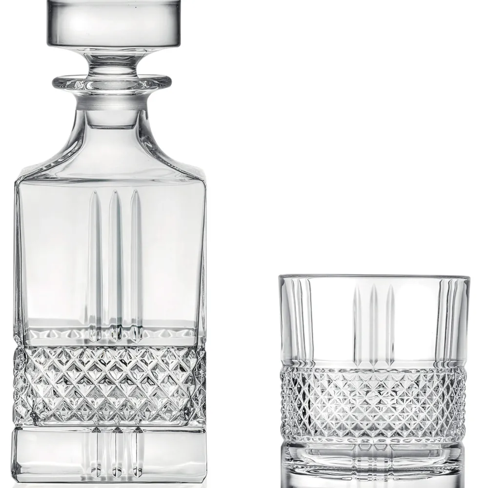 Barstuff Whisky Set Brillante, RCR - 1 Karaffe + 6 Tumbler