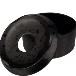Barstuff Windaschenbecher schwarz Splatter - Melamin (11cm)