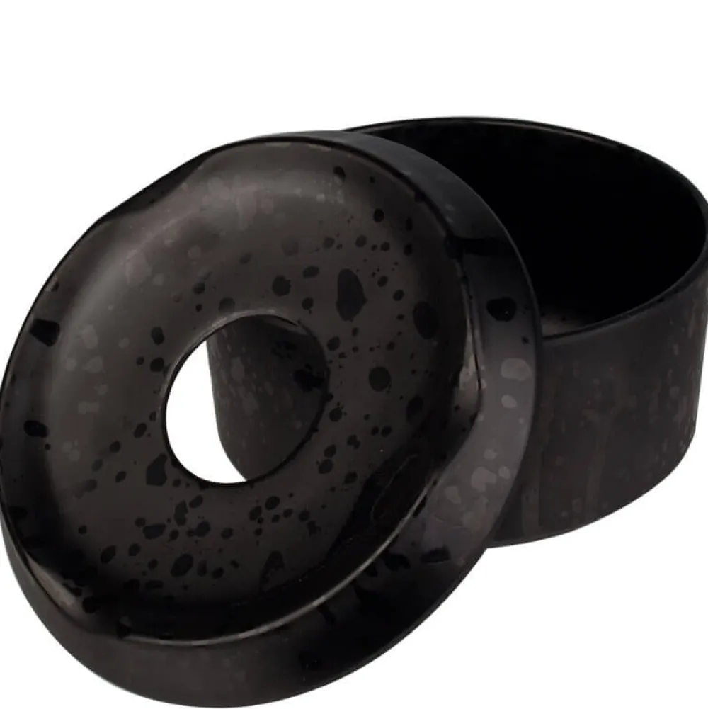 Barstuff Windaschenbecher schwarz Splatter - Melamin (11cm)