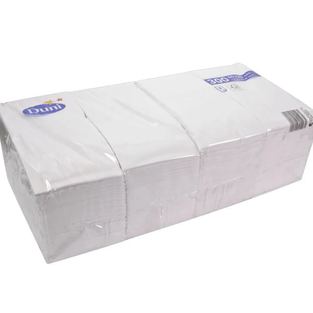 Barstuff Zellstoffserviette, 2-lag. - 40 x 40cm 1/8 Falz Duni (1500 Stk.)