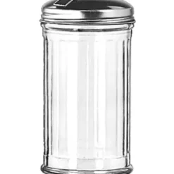 Barstuff Zuckerstreuer Americanstyle, Glas und Edelstahl - 300ml / 13,5cm