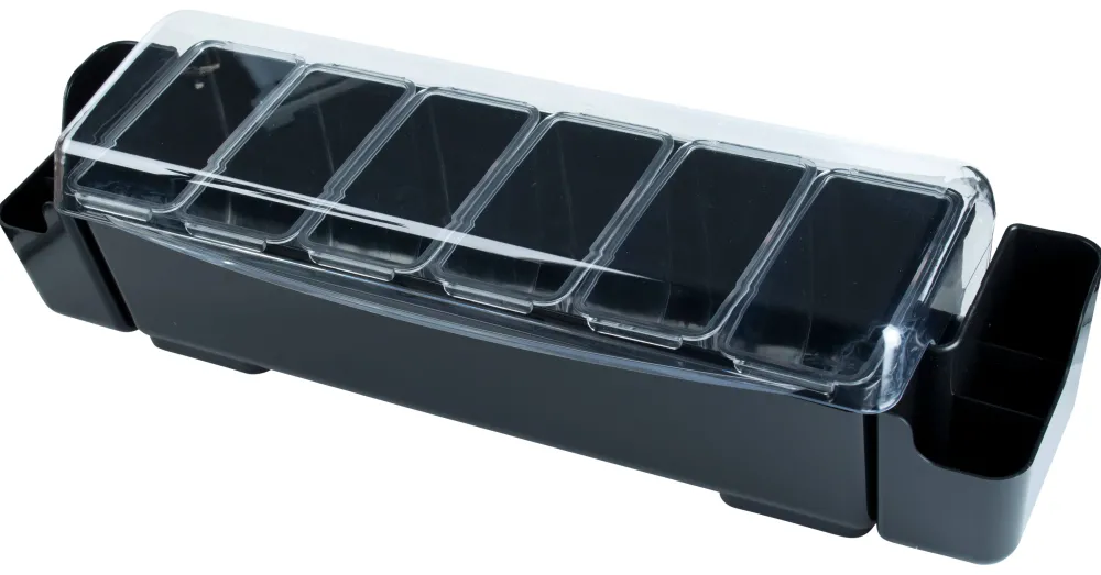 Barstuff Zutatenbehälter Prime Bar Premium - 6 Behälter (0,9l) + 2 Außenbehälter